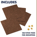 Quartet Cork Panel Bulletin Board, 12 x 12, Brown, 4 Panels/Pack (101)