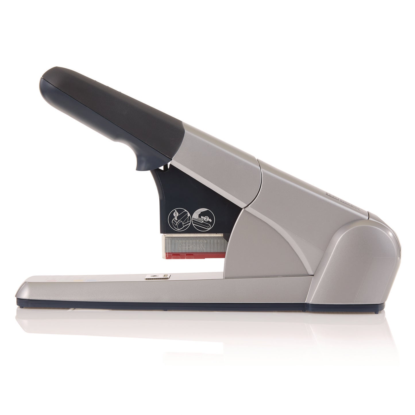 Rapid Heavy-Duty Cartridge Stapler, 80-Sheet Capacity, Silver (02892)