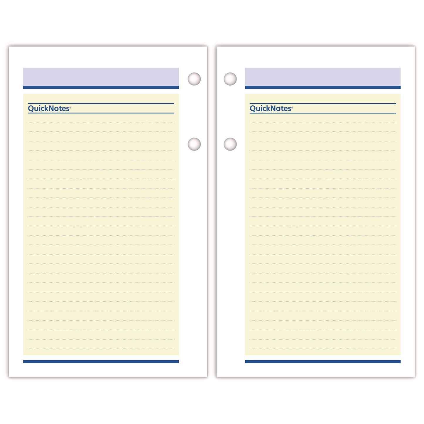 AT-A-GLANCE QuickNotes Desk Calendar Refill, 3.5 x 6, White/Yellow/Blue Sheets, 12-Month (Jan to Dec): 2025 (E51750)