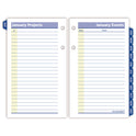 AT-A-GLANCE QuickNotes Desk Calendar Refill, 3.5 x 6, White/Yellow/Blue Sheets, 12-Month (Jan to Dec): 2025 (E51750)