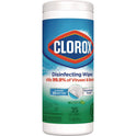 Clorox Disinfecting Wipes, 1-Ply, 7 x 8, Fresh Scent, White, 35/Canister (01593EA)