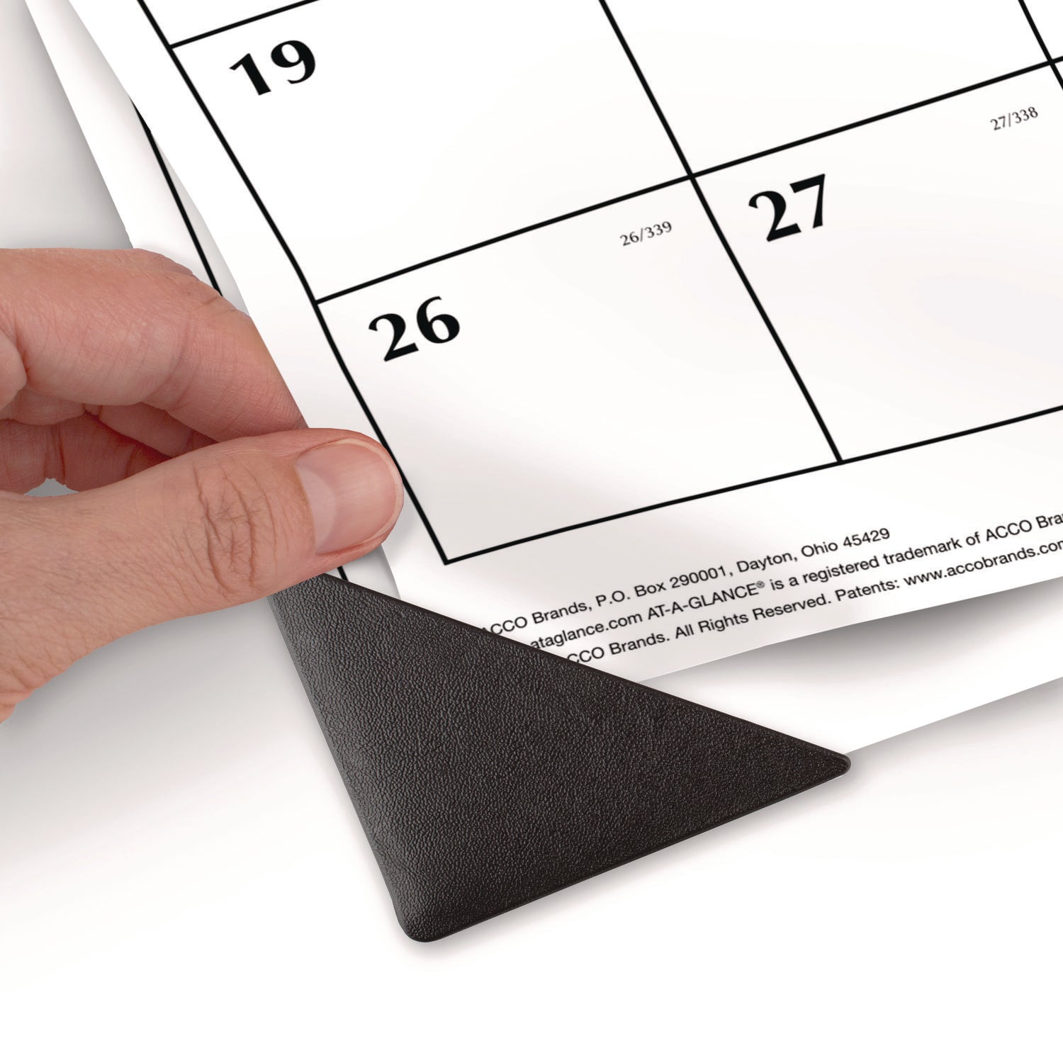 AT-A-GLANCE Two-Color Monthly Desk Pad Calendar, 22 x 17, White Sheets, Black Corners, 12-Month (Jan to Dec): 2025 (SK117000)