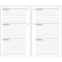 AT-A-GLANCE Desk Calendar Recycled Refill, 3.5 x 6, White Sheets, 12-Month (Jan to Dec): 2025 (E717R50)