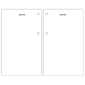 AT-A-GLANCE Two-Color Desk Calendar Refill, 3.5 x 6, White Sheets, 12-Month (Jan to Dec): 2025 (E01750)