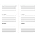 AT-A-GLANCE Desk Calendar Refill, 3.5 x 6, White Sheets, 12-Month (Jan to Dec): 2025 (E71750)