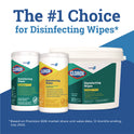 Clorox Disinfecting Wipes, 1-Ply, 7 x 8, Fresh Scent, White, 75/Canister (15949EA)