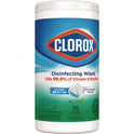 Clorox Disinfecting Wipes, 1-Ply, 7 x 8, Fresh Scent, White, 75/Canister, 6 Canisters/Carton (01656)