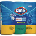 Clorox Disinfecting Wipes, 1-Ply, 7 x 8, Fresh Scent/Citrus Blend, White, 35/Canister, 3 Canisters/Pack (30112)