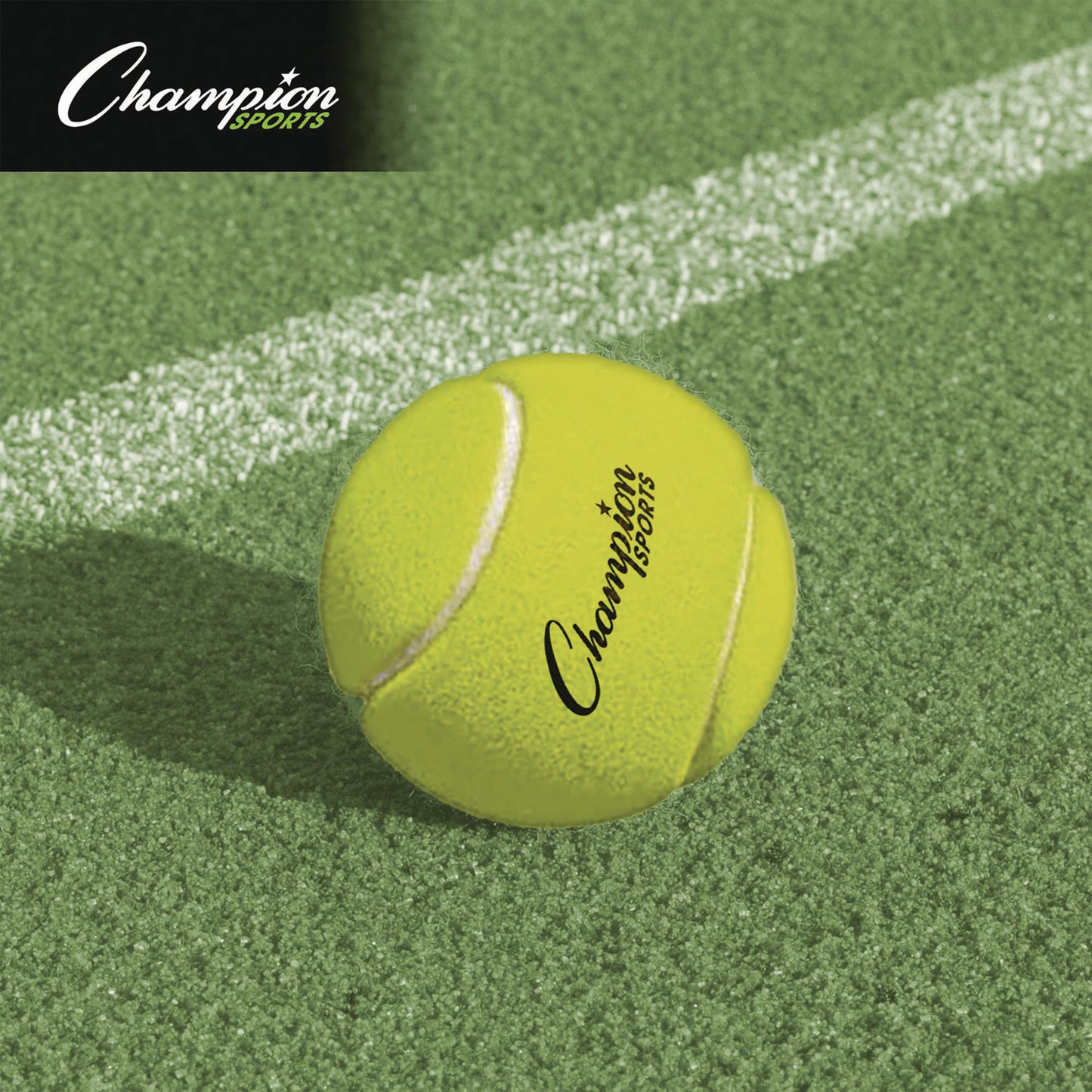 Champion Sports Tennis Balls, 2.5" Diameter, Yellow, 3/Pack (TB3)