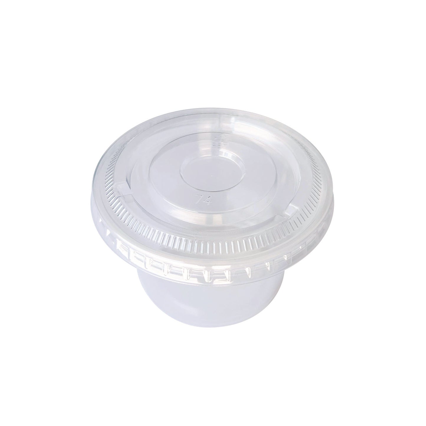 Boardwalk Souffle/Portion Cup Lids, Fits 3.25 oz to 5.5 oz Portion Cups, Clear, 2,500/Pack (PRTLID4)