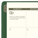 AT-A-GLANCE Recycled Monthly Planner, 11 x 9, Green Cover, 13-Month: Jan 2025 to Jan 2026 (70260G60)