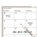 AT-A-GLANCE WallMates Self-Adhesive Dry Erase Monthly Planning Surfaces, 36 x 24, White/Gray/Orange Sheets, Undated (AW602028)