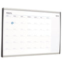 Quartet ARC Frame Cubicle Magnetic Dry Erase Calendar, One Month Format, 30 x 18, White Surface, Silver Aluminum Frame (ARCCP3018)