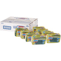 S.O.S. Heavy Duty Scrubber Sponge, 2.5 x 4.5, 0.9" Thick, Yellow/Green, 3/Pack, 8 Packs/Carton (91029CT)