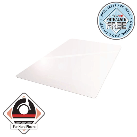 Floortex Cleartex Advantagemat Phthalate Free PVC Chair Mat for Hard Floors, 36" w  x 48" l, Clear (PF129225EV)