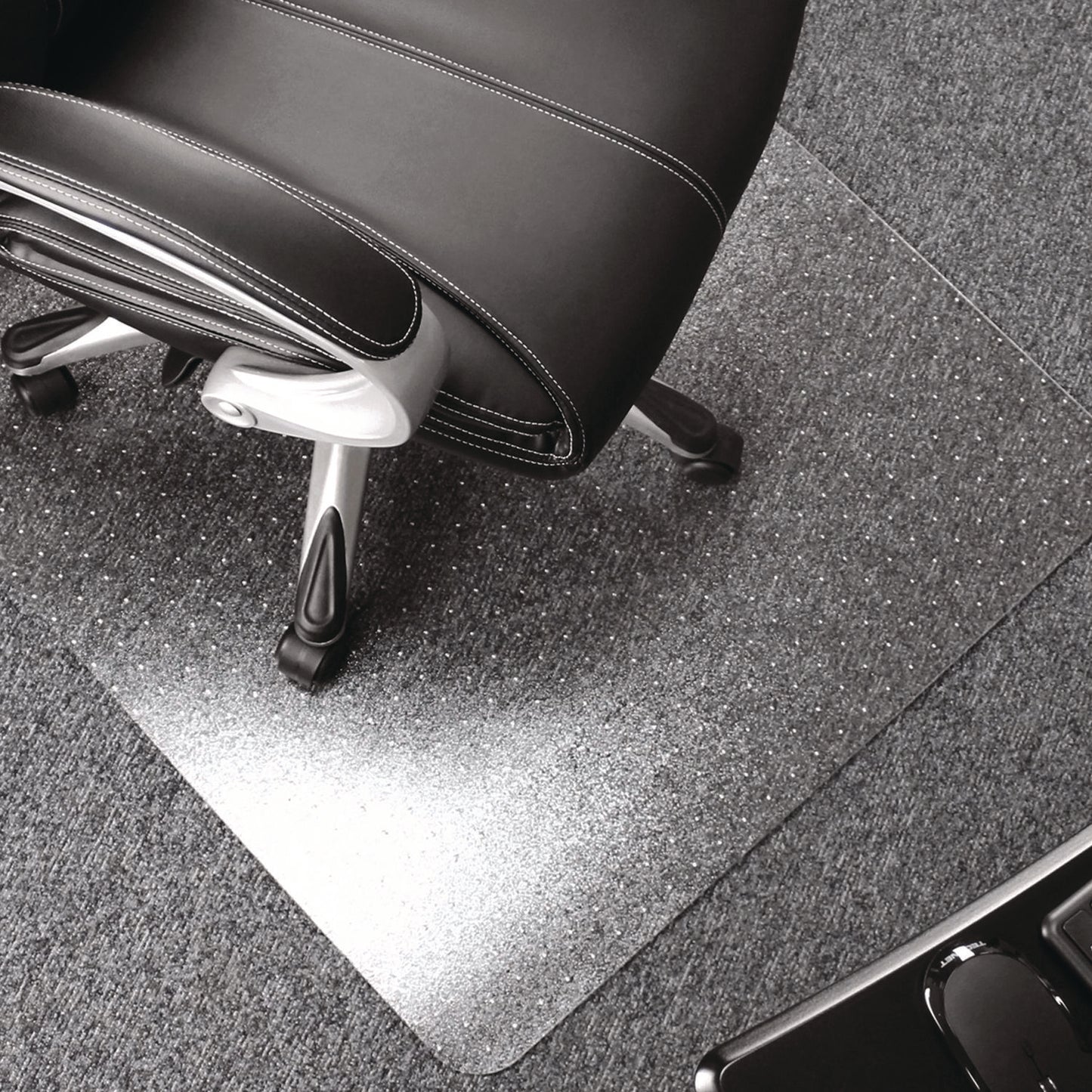 Floortex Cleartex Ultimat Polycarbonate Chair Mat for Low/Medium Pile Carpet, 35" w x 47" l, Clear (EC118923ER)