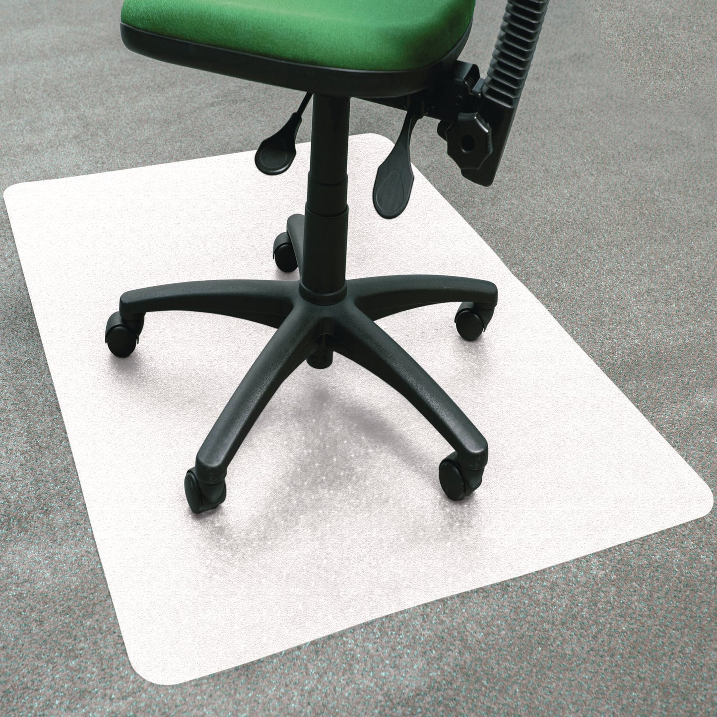 Floortex Cleartex Polypropylene Chair Mat for Carpets, 29" w x 46" l, Translucent (NCMFLLGC0001)