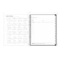 Blue Sky Analeis Monthly Planner, Floral Artwork, 10 x 8, White/Black/Coral Cover, 12-Month (Jan to Dec): 2025 (100004)