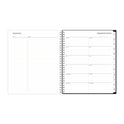 Blue Sky Analeis Monthly Planner, Floral Artwork, 10 x 8, White/Black/Coral Cover, 12-Month (Jan to Dec): 2025 (100004)