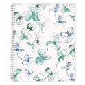 Blue Sky Lindley Weekly/Monthly Planner, Floral Artwork, 11 x 8.5, White/Blue/Green Cover, 12-Month (Jan to Dec): 2025 (100654)