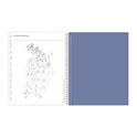 Blue Sky Lindley Weekly/Monthly Planner, Floral Artwork, 11 x 8.5, White/Blue/Green Cover, 12-Month (Jan to Dec): 2025 (100654)
