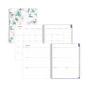 Blue Sky Lindley Weekly/Monthly Planner, Floral Artwork, 11 x 8.5, White/Blue/Green Cover, 12-Month (Jan to Dec): 2025 (100654)