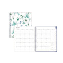 Blue Sky Lindley Monthly Planner, Floral Artwork, 10 x 8, White/Blue/Green Cover, 12-Month (Jan to Dec): 2025 (101582)