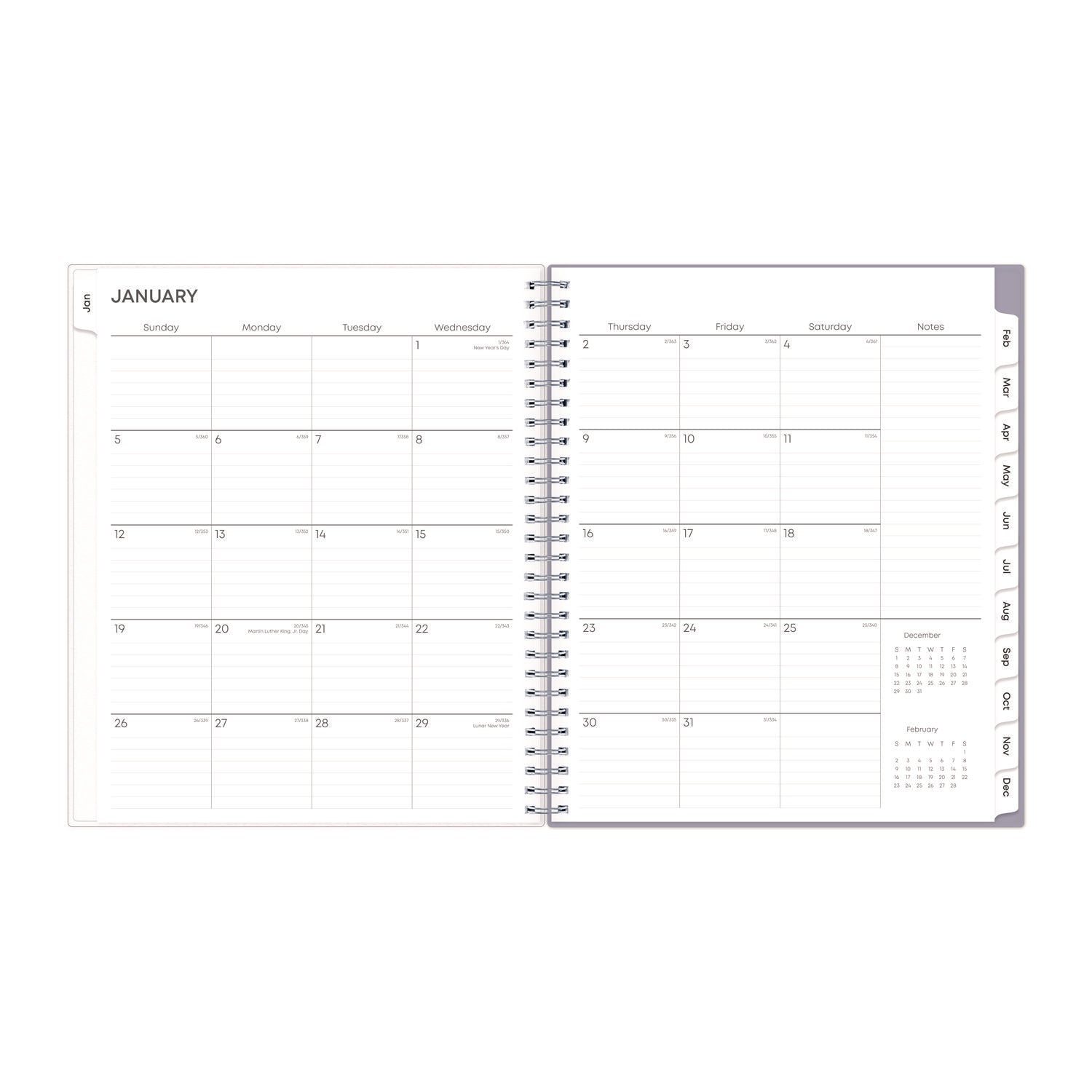 Blue Sky Rue Du Flore Monthly Planner, Floral Artwork, 10 x 8, Jade/Lavender Cover, 12-Month (Jan to Dec): 2025 (101605)