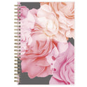 Blue Sky Joselyn Weekly/Monthly Planner, Floral Artwork, 8 x 5, Pink/Peach/Black Cover, 12-Month (Jan to Dec): 2025 (110396)