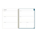 Blue Sky Bakah Blue Weekly/Monthly Planner, Floral Artwork, 11 x 8.5, Blue/White Cover, 12-Month (Jan to Dec): 2025 (137261)