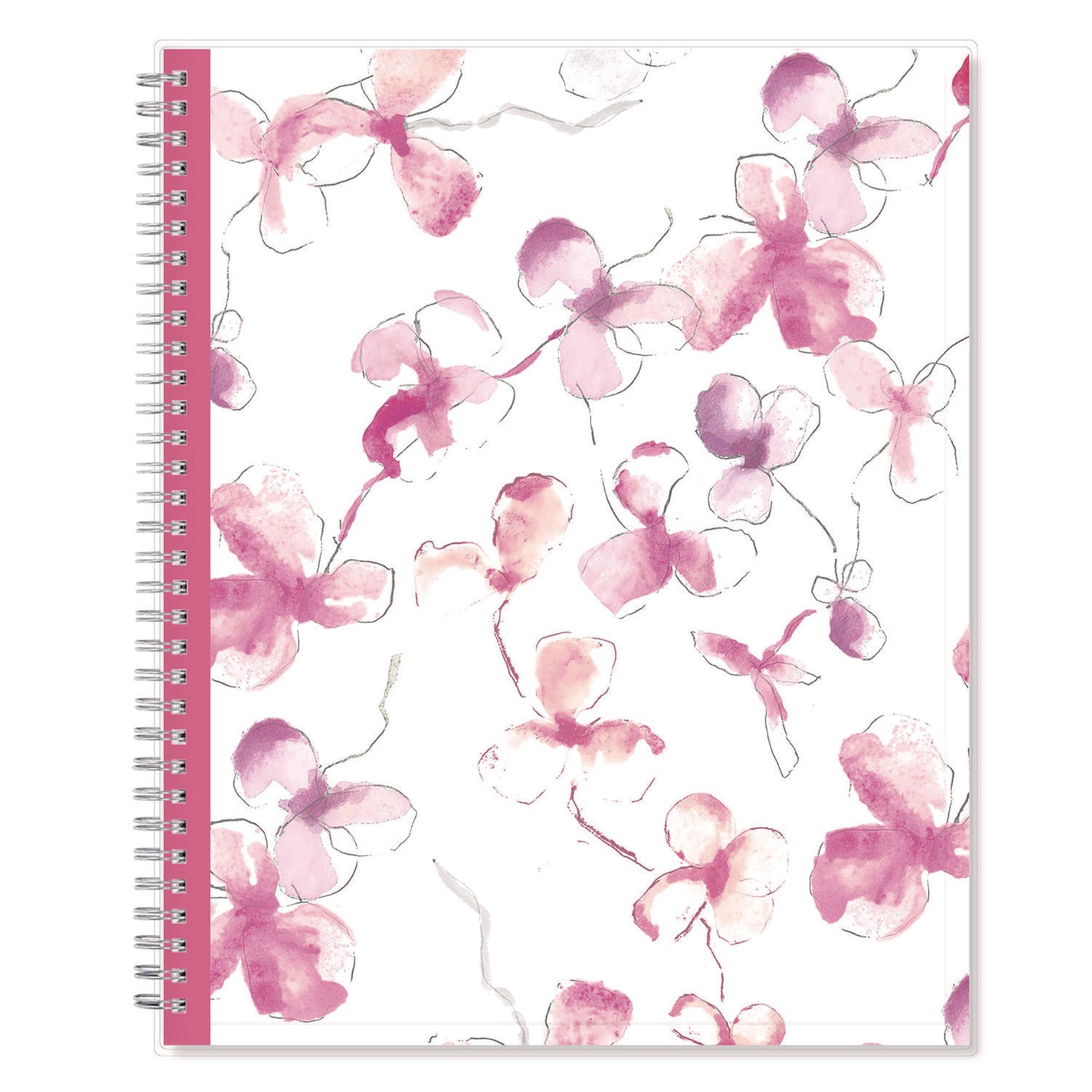 Blue Sky Breast Cancer Awareness Create-Your-Own Cover Weekly/Monthly Planner, Orchids Artwork, 11 x 8.5, 12-Month (Jan to Dec): 2025 (137268)