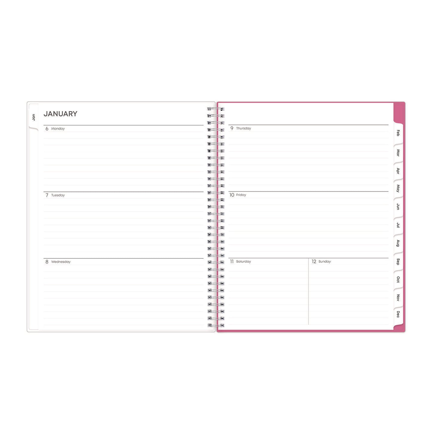 Blue Sky Breast Cancer Awareness Create-Your-Own Cover Weekly/Monthly Planner, Orchids Artwork, 11 x 8.5, 12-Month (Jan to Dec): 2025 (137268)