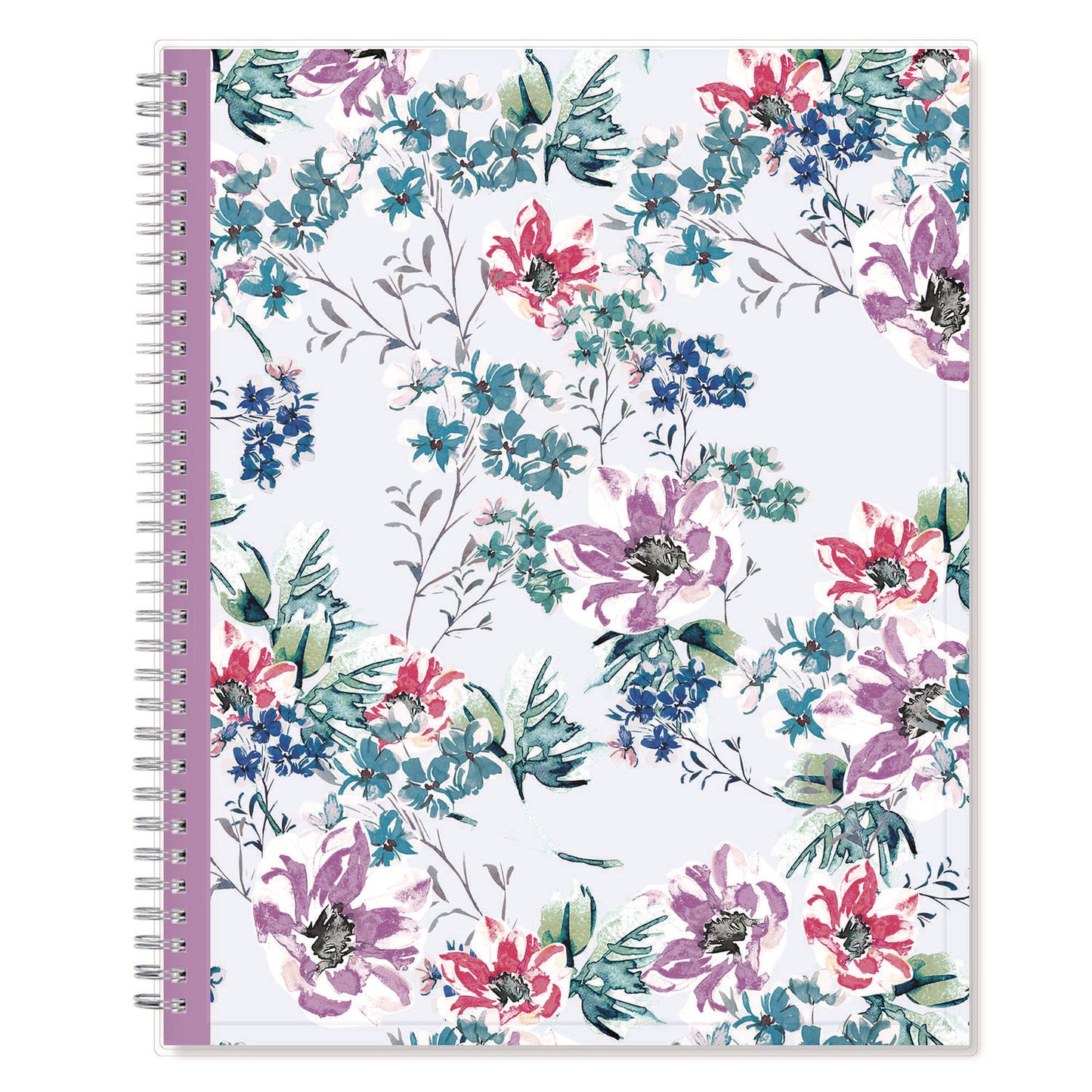 Blue Sky Laila Create-Your-Own Cover Weekly/Monthly Planner, Wildflower Artwork, 11 x 8.5, Purple/Blue/Pink, 12-Month (Jan-Dec): 2025 (137273)