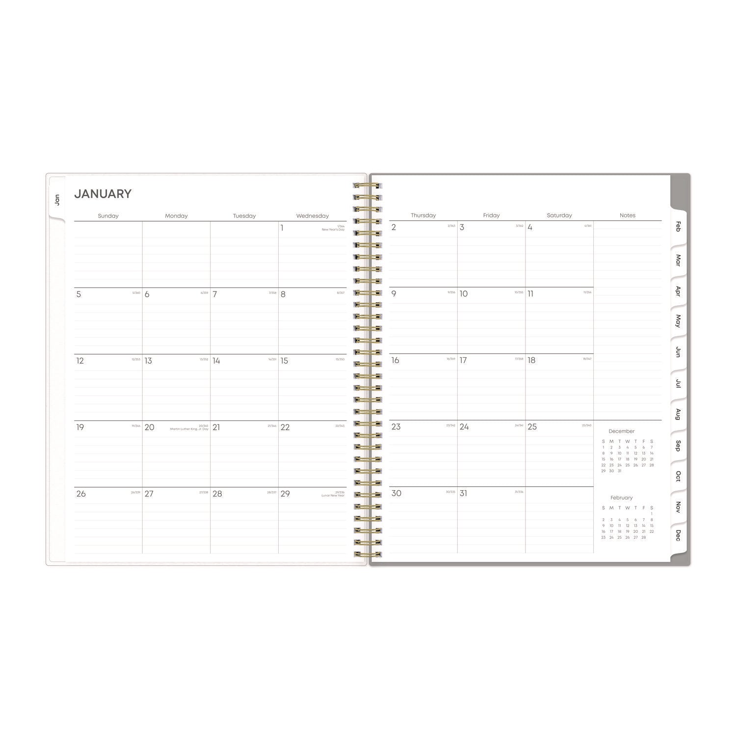 Blue Sky Sophie Frosted Weekly/Monthly Planner, Floral Artwork, 11 x 8.5, Multicolor Cover, 12-Month (Jan to Dec): 2025 (140087)