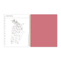 Blue Sky Fly By Frosted Weekly/Monthly Planner, Butterflies Artwork, 11 x 8.5, Blush/Pink Cover, 12-Month (Jan to Dec): 2025 (140195)