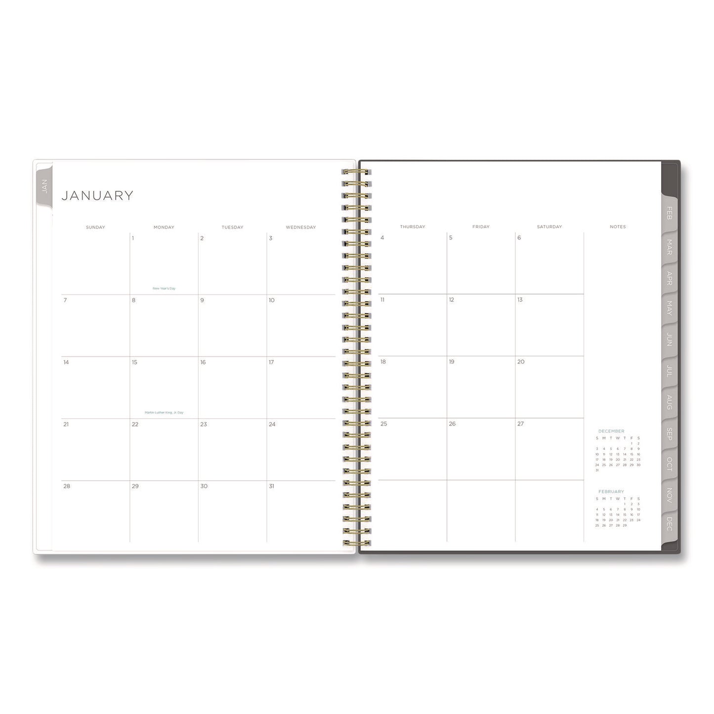 Blue Sky Kelly Ventura Midnight Garden Weekly/Monthly Planner, Floral Artwork, 11 x 8.5, Multicolor Cover, 12-Month (Jan to Dec): 2025 (140944)