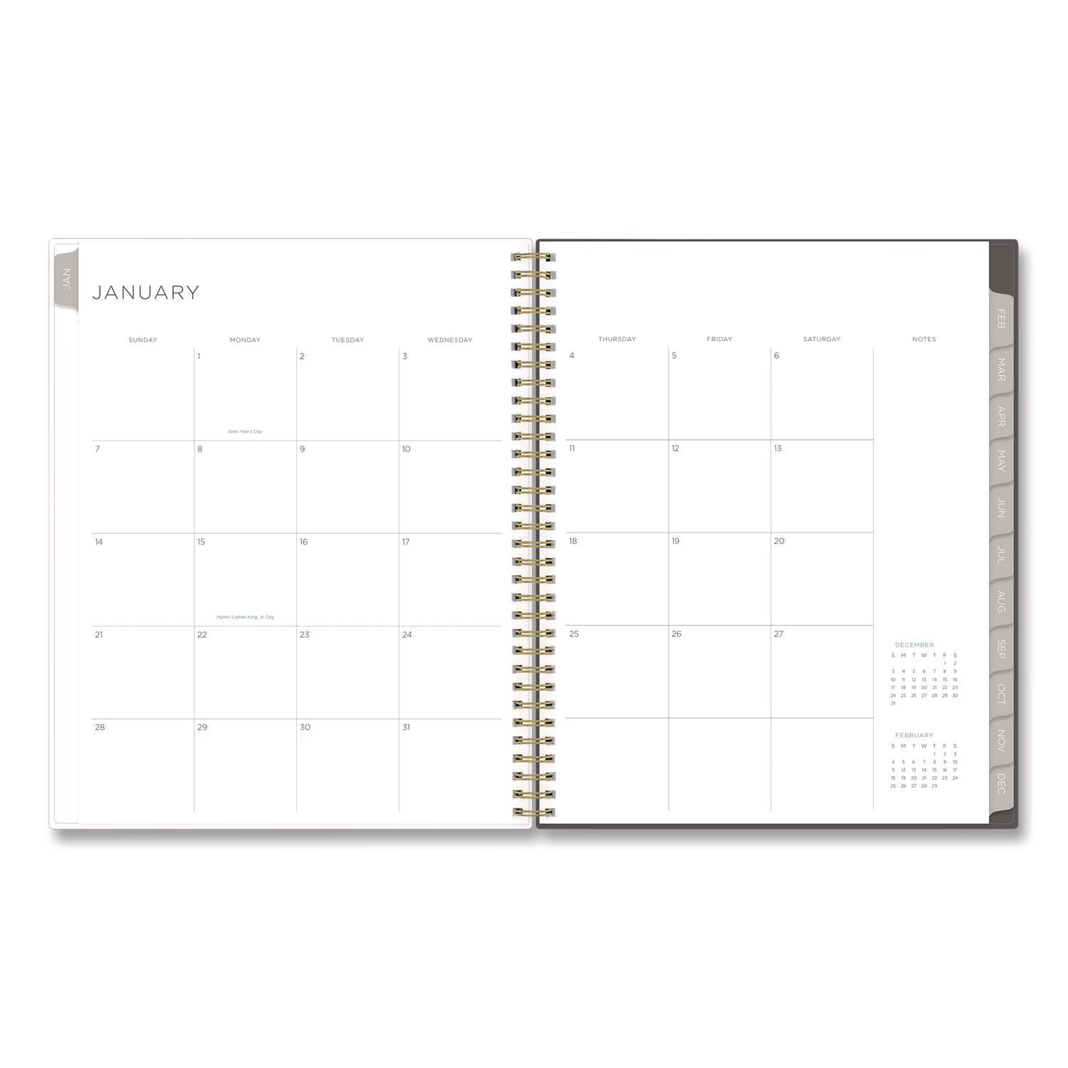 Blue Sky Kelly Ventura Midnight Garden Weekly/Monthly Planner, Floral Artwork, 11 x 8.5, Multicolor Cover, 12-Month (Jan to Dec): 2025 (140944)