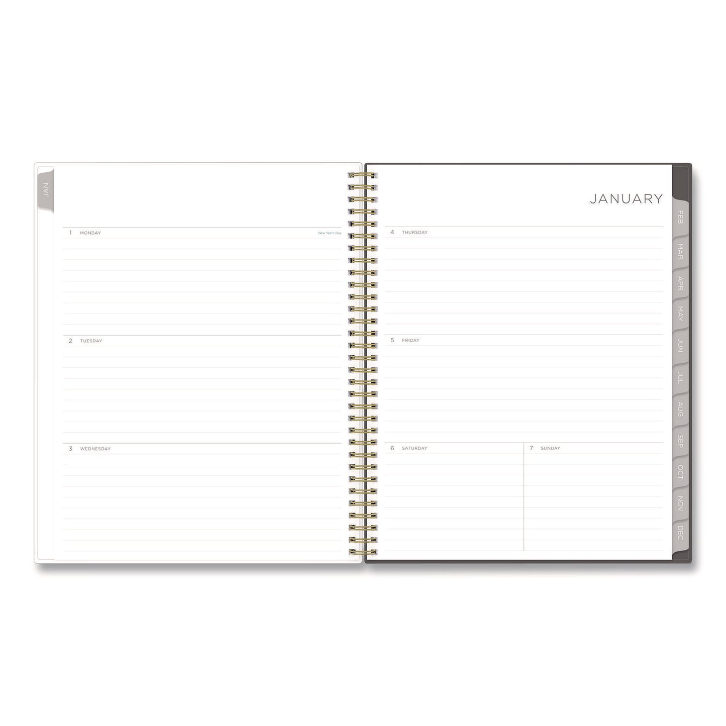 Blue Sky Kelly Ventura Midnight Garden Weekly/Monthly Planner, Floral Artwork, 11 x 8.5, Multicolor Cover, 12-Month (Jan to Dec): 2025 (140944)