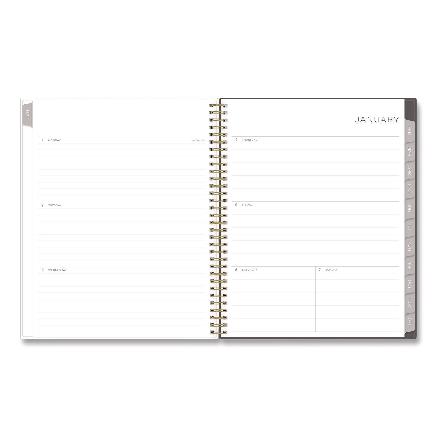 Blue Sky Kelly Ventura Midnight Garden Weekly/Monthly Planner, Floral Artwork, 11 x 8.5, Multicolor Cover, 12-Month (Jan to Dec): 2025 (140944)