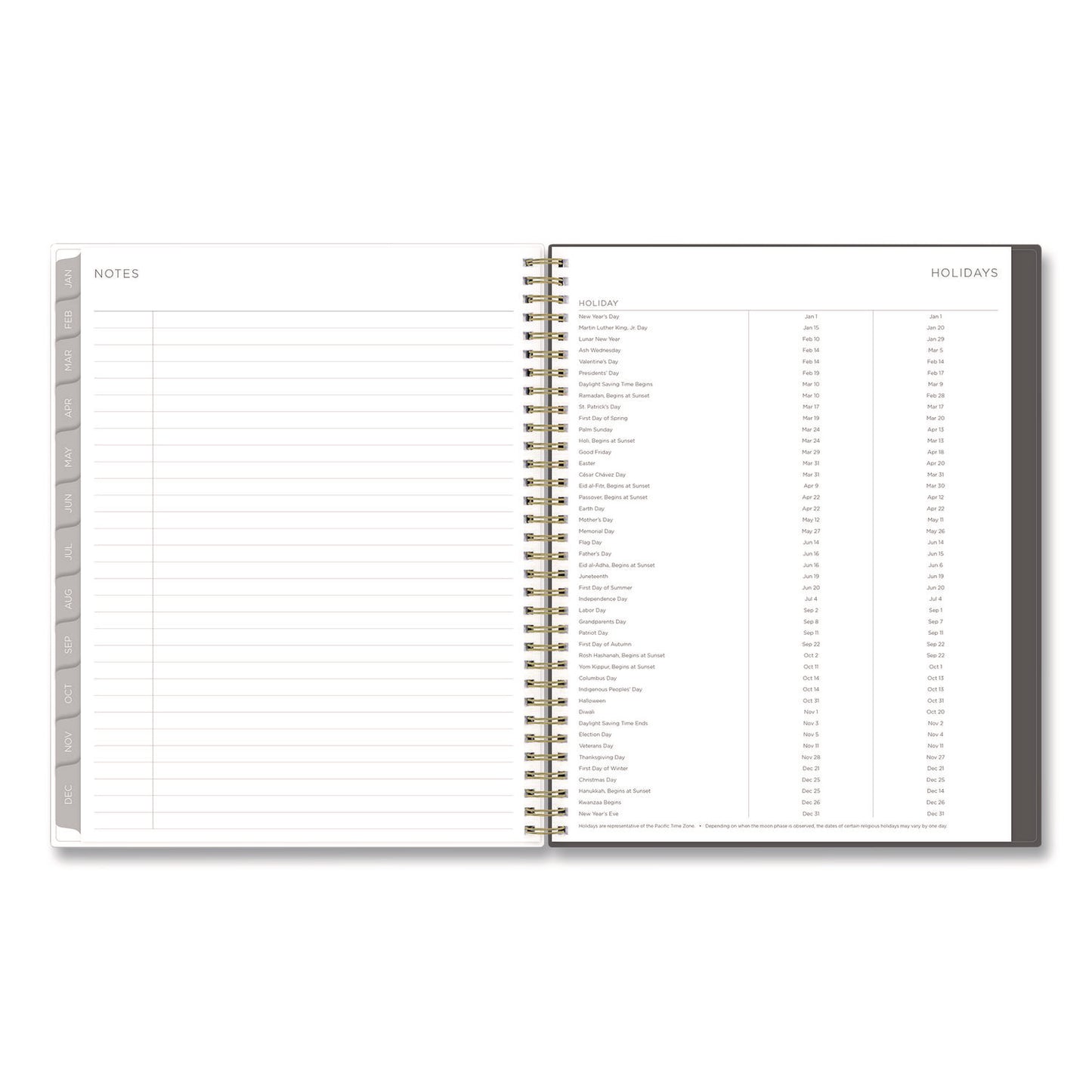 Blue Sky Kelly Ventura Midnight Garden Weekly/Monthly Planner, Floral Artwork, 11 x 8.5, Multicolor Cover, 12-Month (Jan to Dec): 2025 (140944)