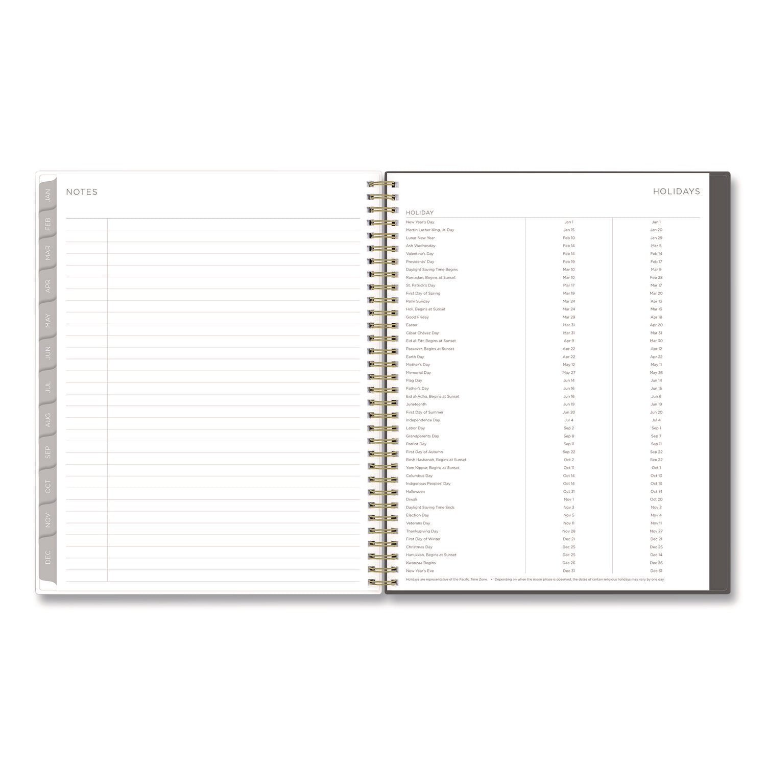 Blue Sky Kelly Ventura Midnight Garden Weekly/Monthly Planner, Floral Artwork, 11 x 8.5, Multicolor Cover, 12-Month (Jan to Dec): 2025 (140944)