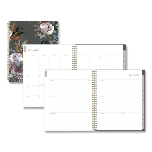 Blue Sky Kelly Ventura Midnight Garden Weekly/Monthly Planner, Floral Artwork, 11 x 8.5, Multicolor Cover, 12-Month (Jan to Dec): 2025 (140944)