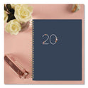 Blue Sky Ashlyn Weekly/Monthly Planner, Floral Artwork, 11 x 8.5, Navy/Multicolor Cover, 12-Month (Jan to Dec): 2025 (143957)