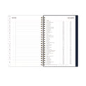 Blue Sky Ashlyn Weekly/Monthly Planner, Floral Artwork, 8 x 5, Navy/Multicolor Cover, 12-Month (Jan to Dec): 2025 (143958)