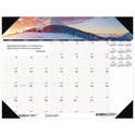 House of Doolittle Earthscapes Recycled Monthly Desk Pad Calendar, Mountains of the World Photos, 22 x 17, Black Corners,12-Month(Jan-Dec): 2025 (176)