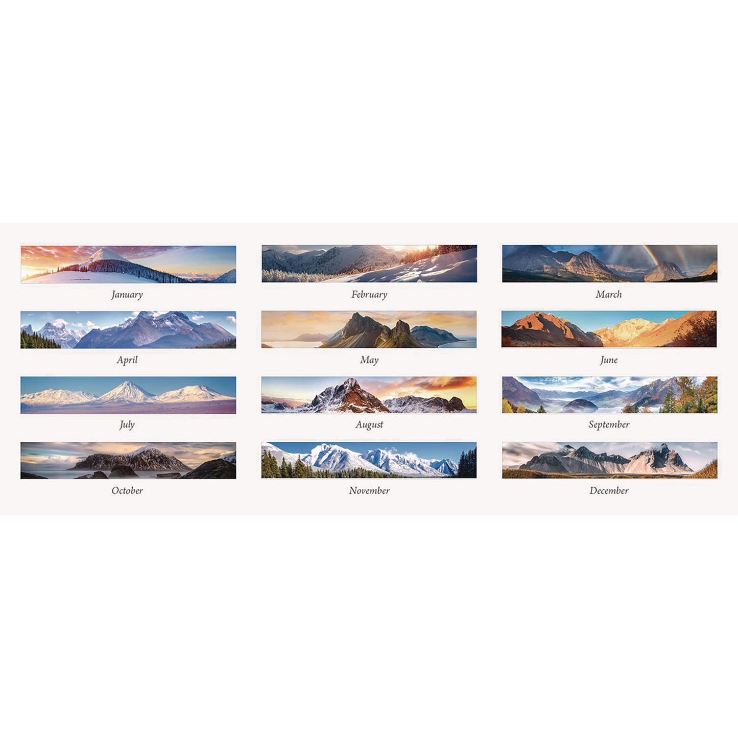 House of Doolittle Earthscapes Recycled Monthly Desk Pad Calendar, Mountains of the World Photos, 22 x 17, Black Corners,12-Month(Jan-Dec): 2025 (176)