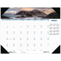 House of Doolittle Earthscapes Recycled Monthly Desk Pad Calendar, Coastlines Photos, 18.5 x 13, Black Binding/Corners,12-Month (Jan-Dec): 2025 (1786)