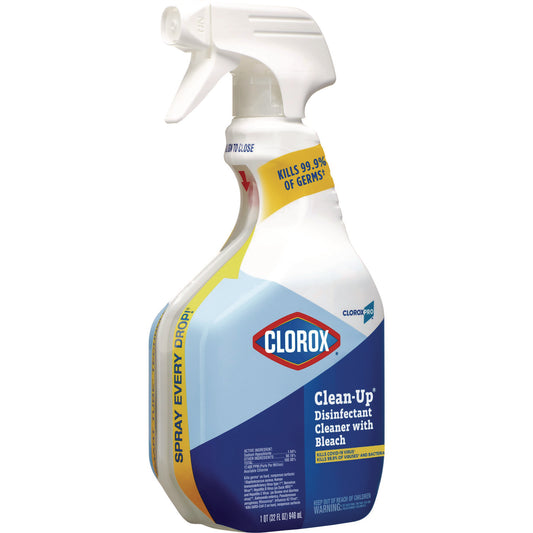 CloroxPro Clean-Up Disinfectant Cleaner with Bleach, 32 oz Smart Tube Spray (35417EA)