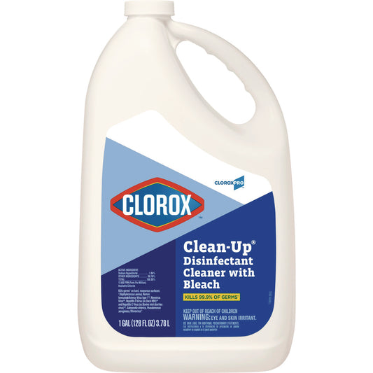 CloroxPro Clean-Up Disinfectant Cleaner with Bleach, Fresh Scent, 128 oz Refill Bottle (35420EA)