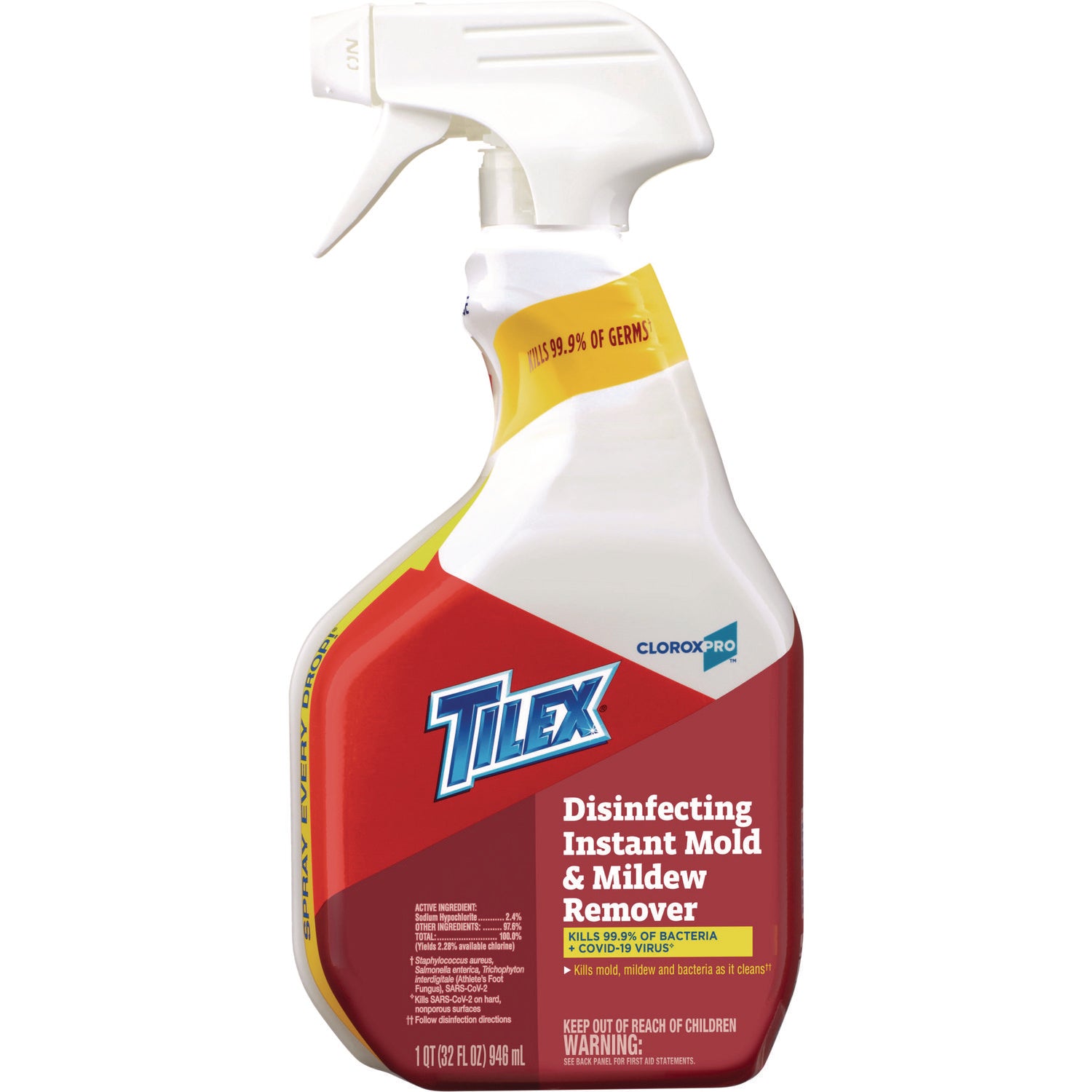 Tilex CloroxPro Disinfecting Instant Mold and Mildew Remover, 32 oz Smart Tube Spray (35600EA)